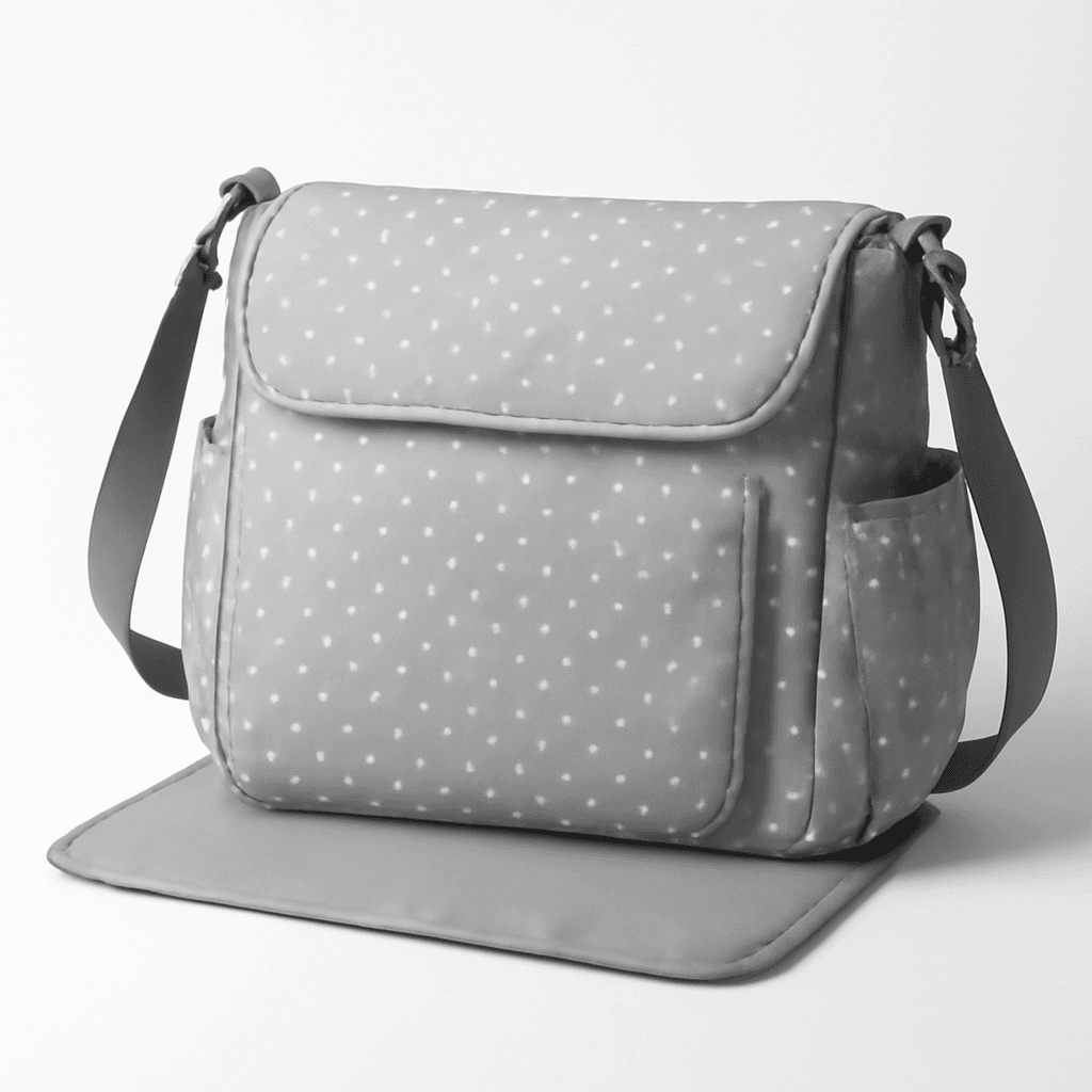 Borsa Diaper Bag Pois Grey