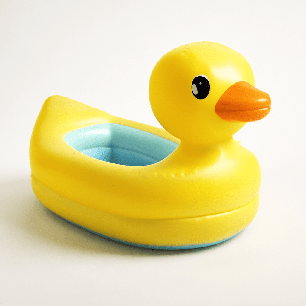 Duck Inflatable Baby Bathtub with White Hot