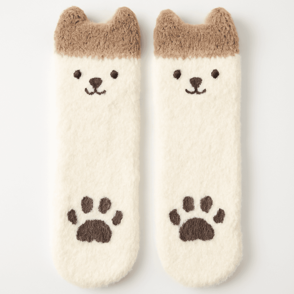 Fuzzy Animal Winter Socks