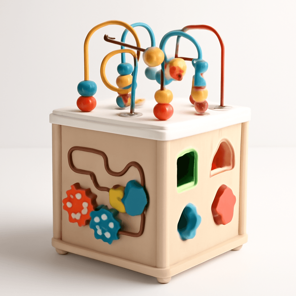 Wooden Bead Activity Learning Center