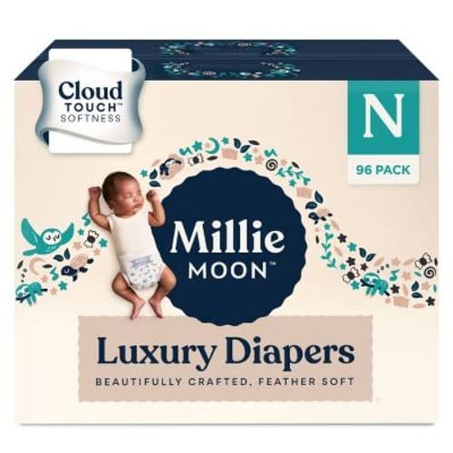Luxury Disposable Diapers - Newborn - 96ct