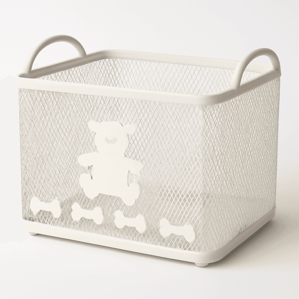 Diversified Macklin Basket Steel Storage Bin Bone Design
