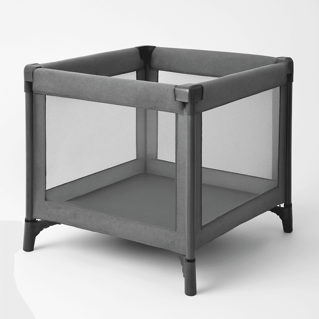 On Me Onyx Playpen in Grey
