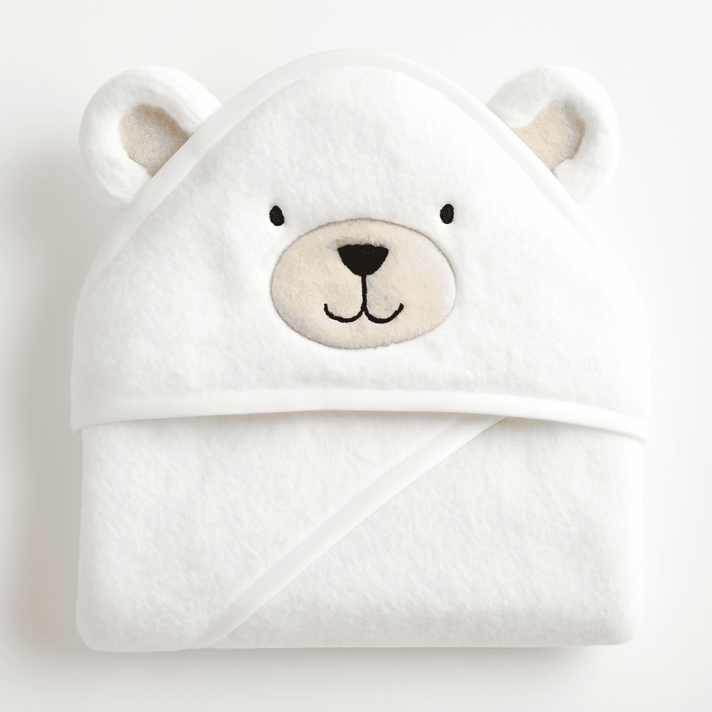 Treasure Unisex Baby Cotton Animal Face Hooded Towel