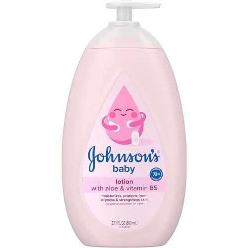Baby Lotion with Coconut Oil, Aloe Vera & Vitamin B5, 72 HR Hydration, Skin Moisturizer, Hypoallergenic, Safe for Newborn, Protects From Dryness & Strengthens Skin, 27.1 fl. oz