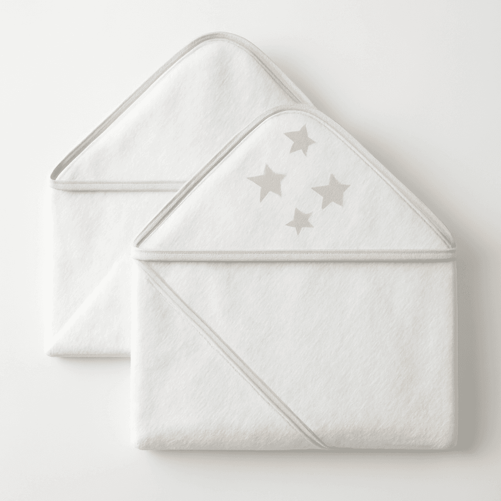 2-Pack Organic Cotton Hooded Towels