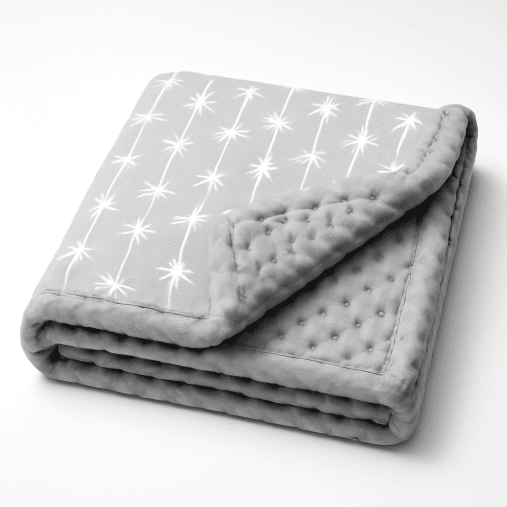 N\' Such Minky Baby Blanket 30 x 40 Grey Arrow Soft Swaddle Blanket for Newborns and Toddlers Best for Boys or Girls Crib Bedding Nursery and Security Plush Double Layer Fleece Fabr
