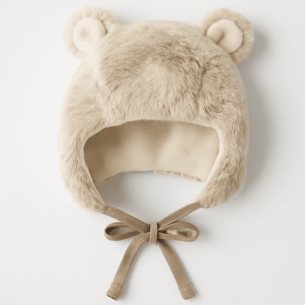 Boden Faux Fur Bear Hat