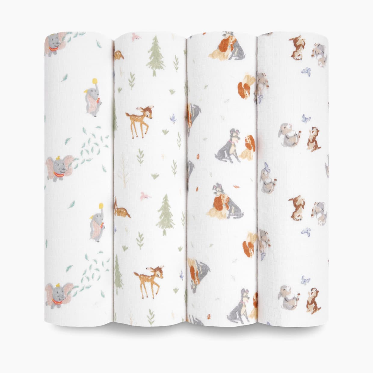 Disney Essentials Cotton Muslin Swaddles (4 Pack)