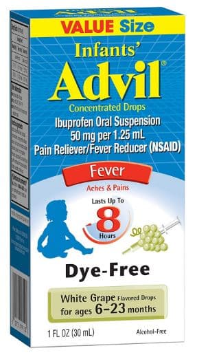 Infants\', Fever Reducer and Pain Reliever Dye – Free