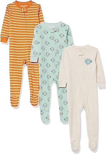 Toddlers and Baby Girls Snug-Fit Cotton Footed Sleeper