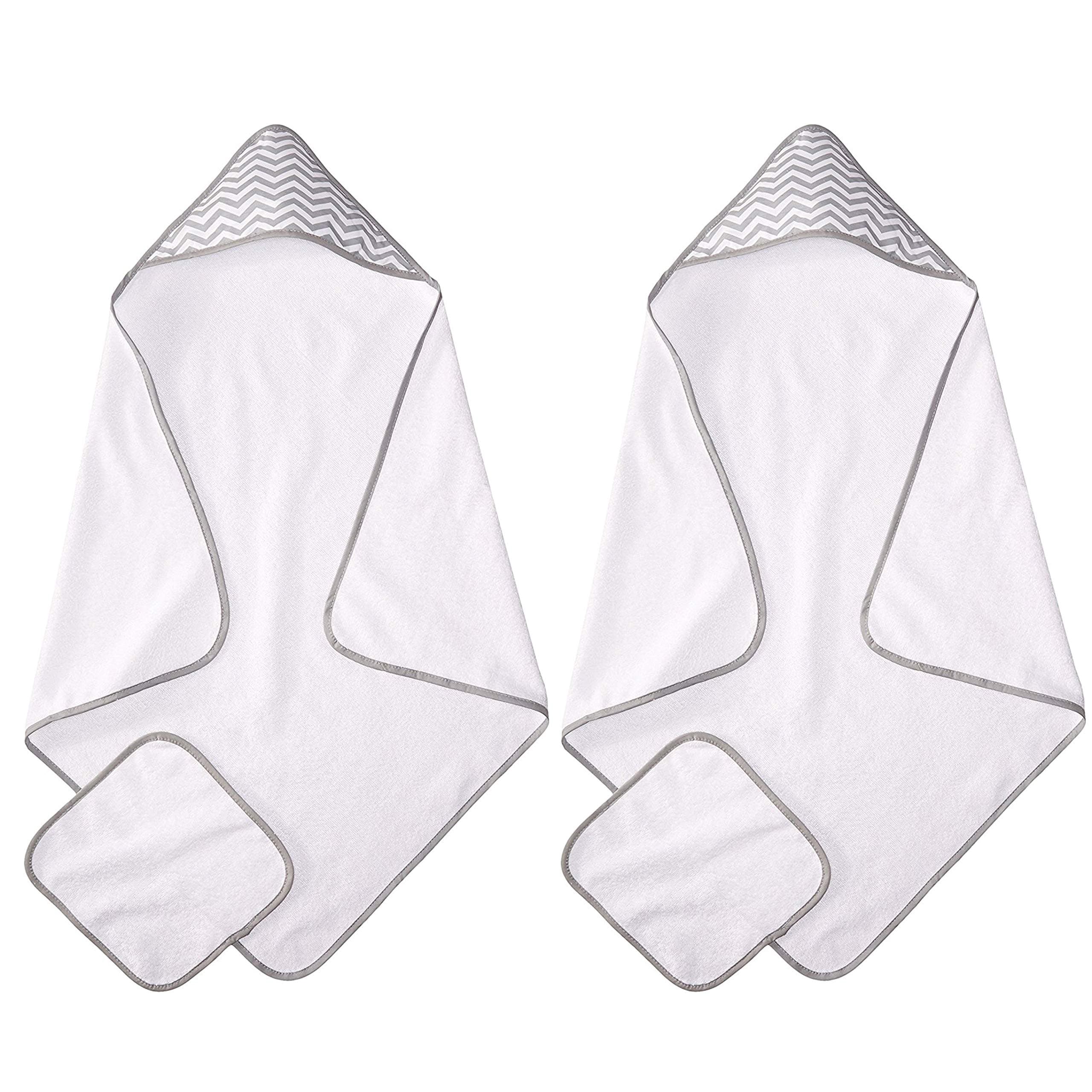 Terry 2 Pack Hooded Towel Set Made with Organic Cotton
