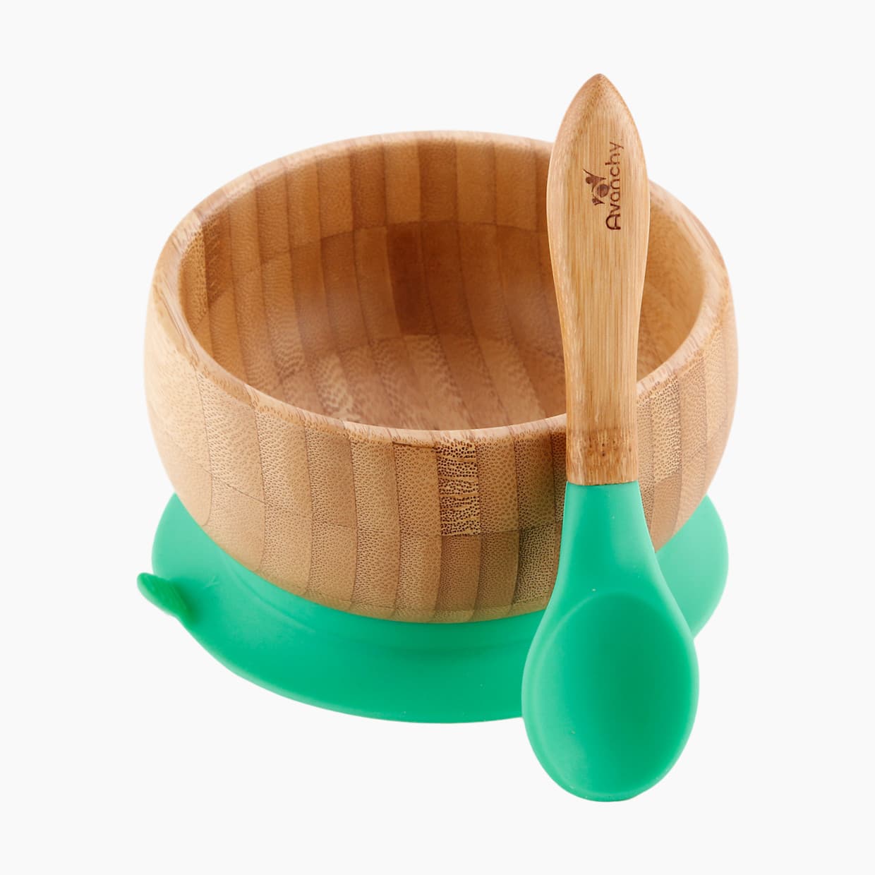 Bamboo Suction Baby Bowl + Spoon