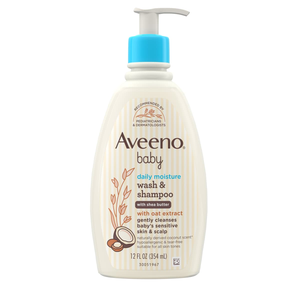 Baby Daily Moisture Gentle Body Wash & Shampoo with Oat Extract