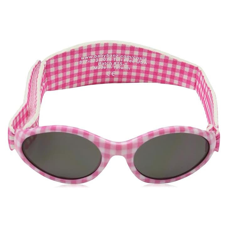 SUNGLASSES IN PINK GINGHAM