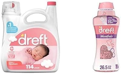 Baby Laundry Gift Set of Dreft Stage 1 Newborn Baby Liquid Laundry Detergent