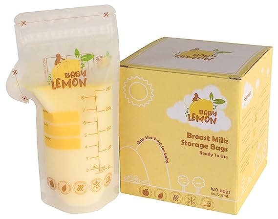 Baby Lemon Breast Milk Storage Bags