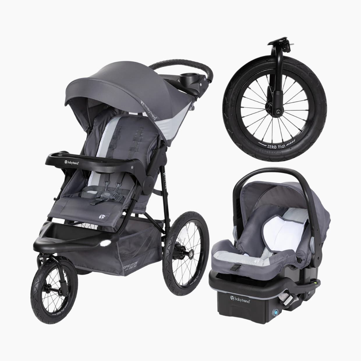 Expedition Zero Flat Jogger Travel System with LED Lights