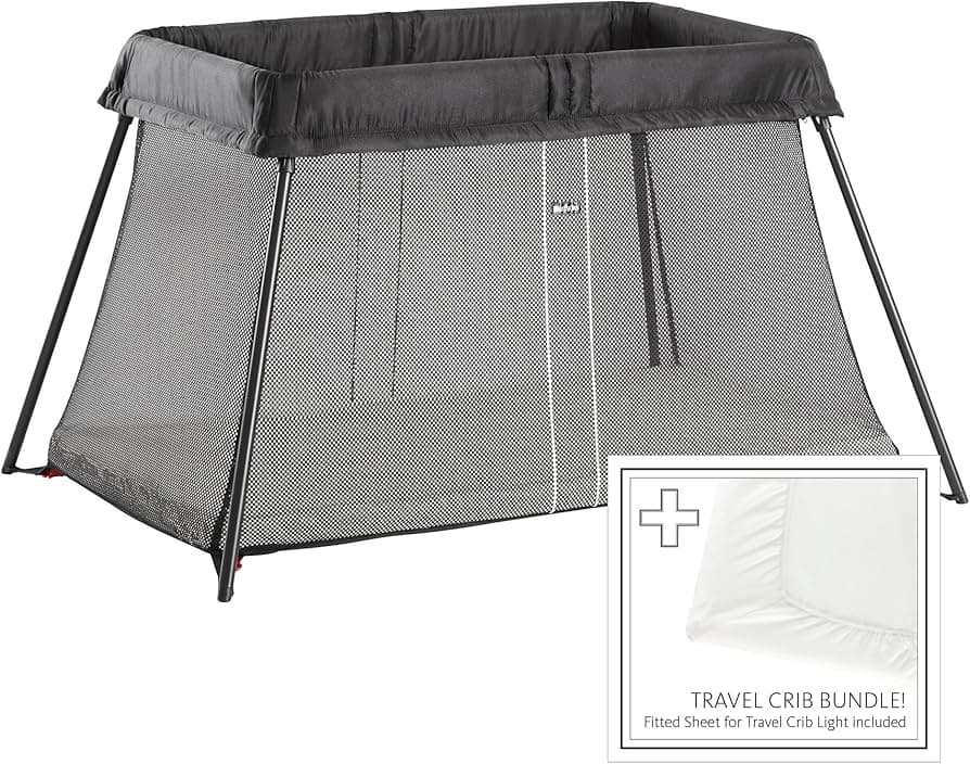 Organic Fitted Sheet for Travel Crib Light