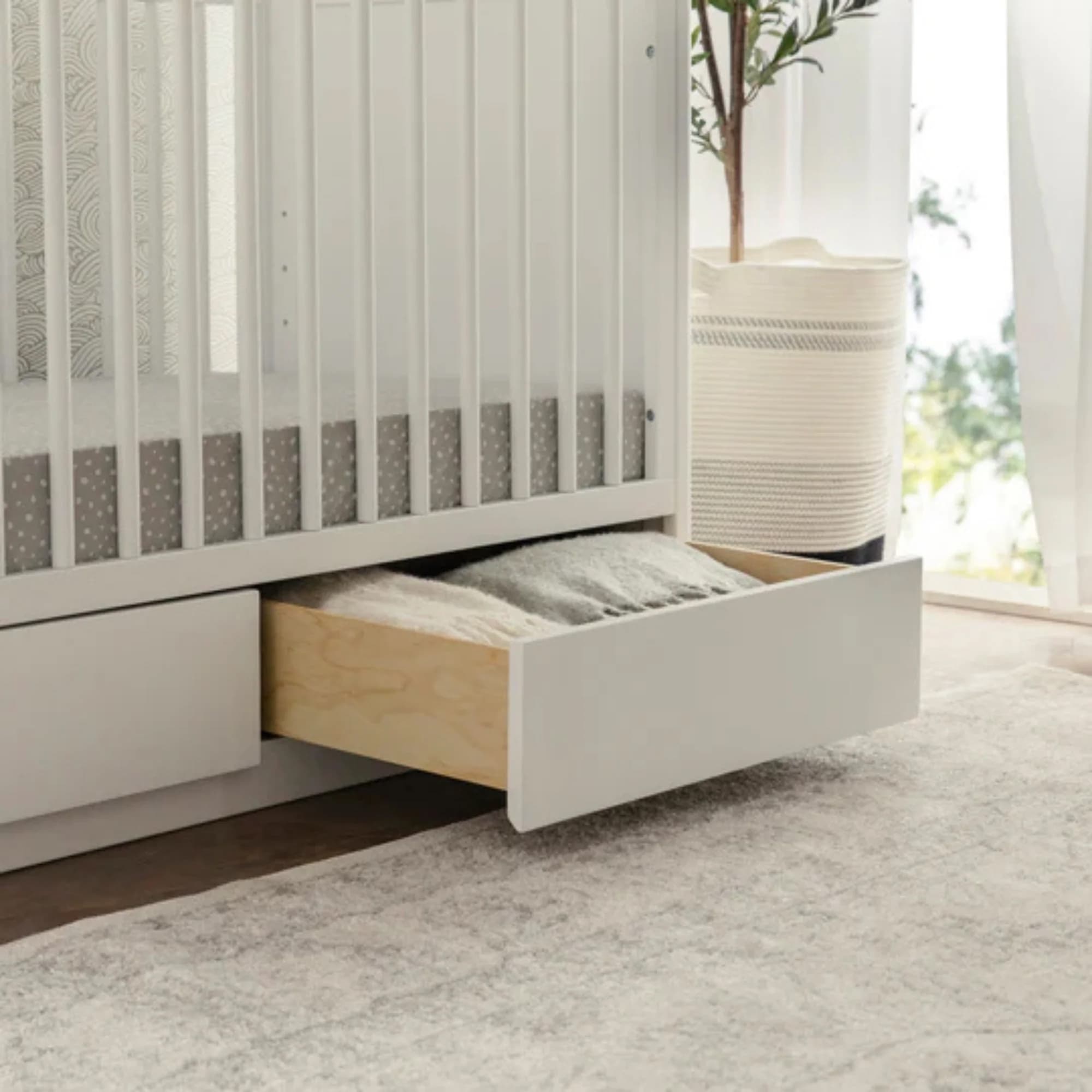 Bento 3-in-1 Storage Crib with Toddler Bed Conversion Kit