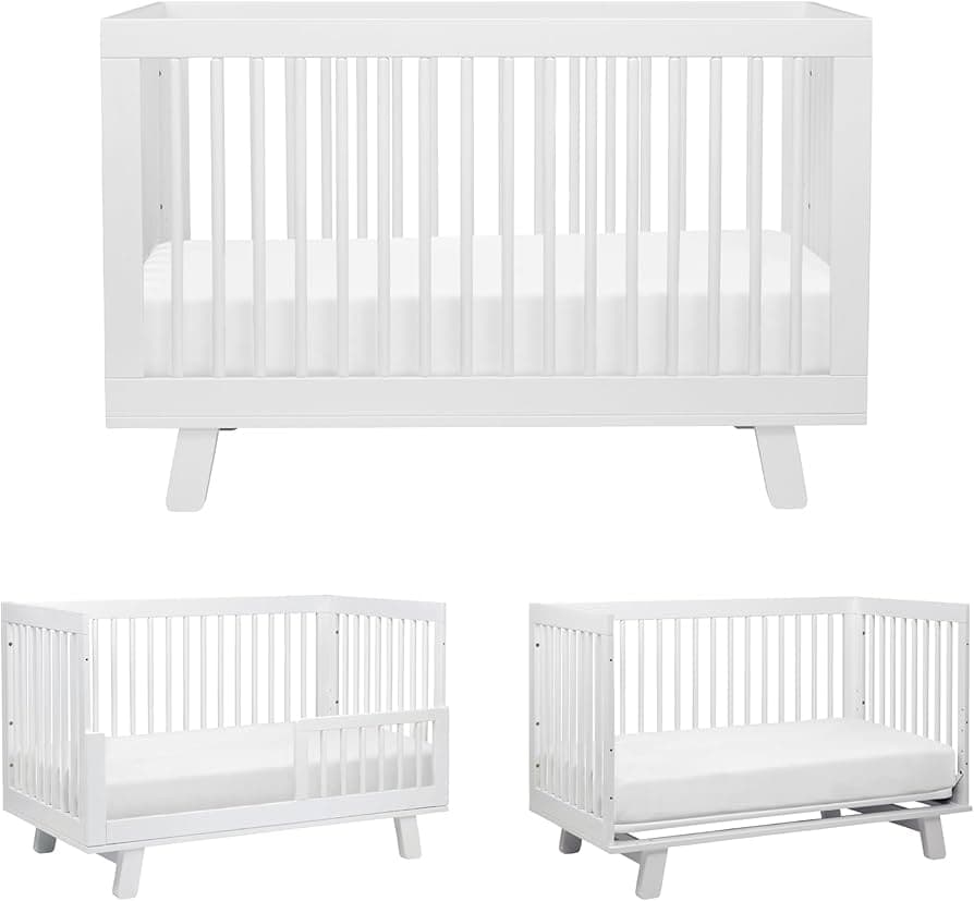 Hudson 3-in-1 Convertible Crib with Toddler Bed Conversion Kit