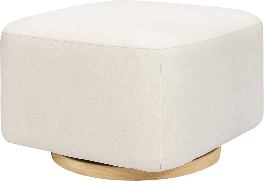 Kiwi Gliding Ottoman in Performance Cream Eco-Weave