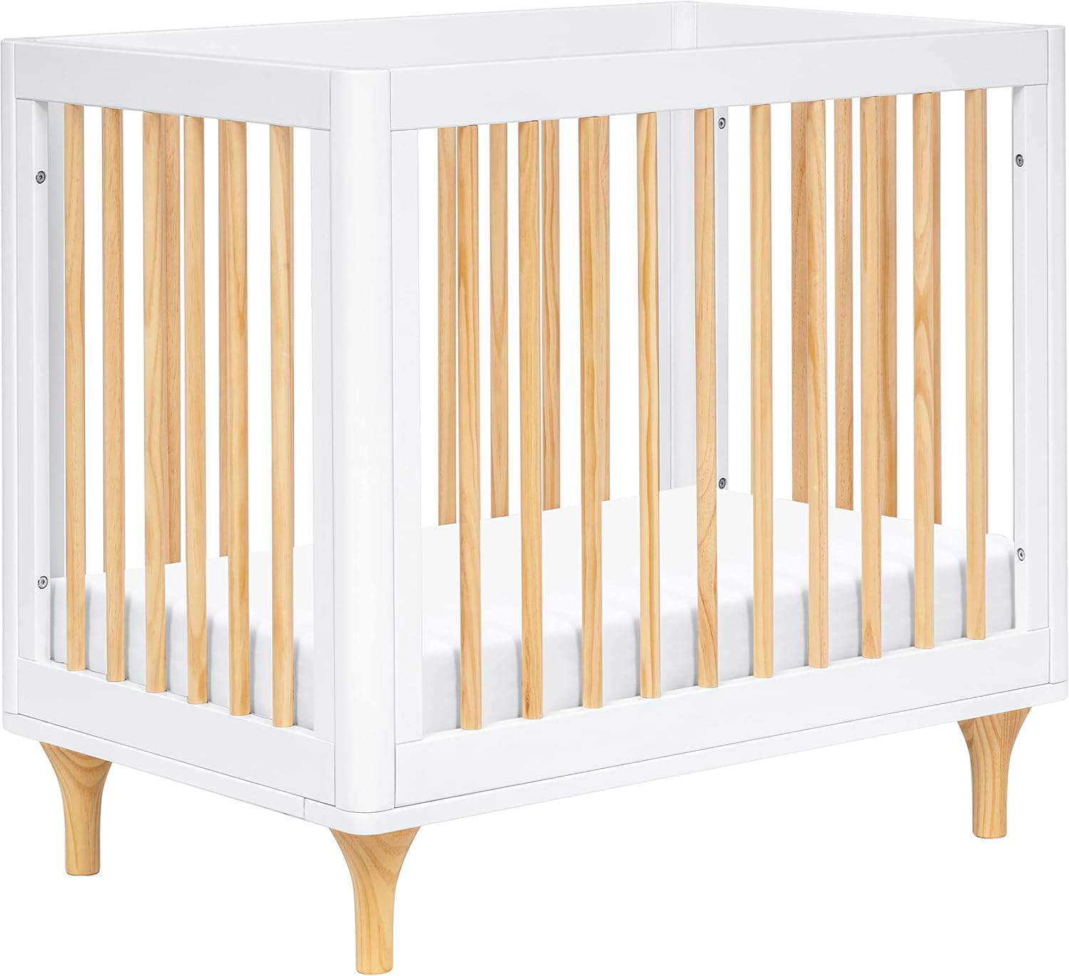 Lolly 4-in-1 Convertible Mini Crib and Twin Bed with Toddler Bed Conversion Kit