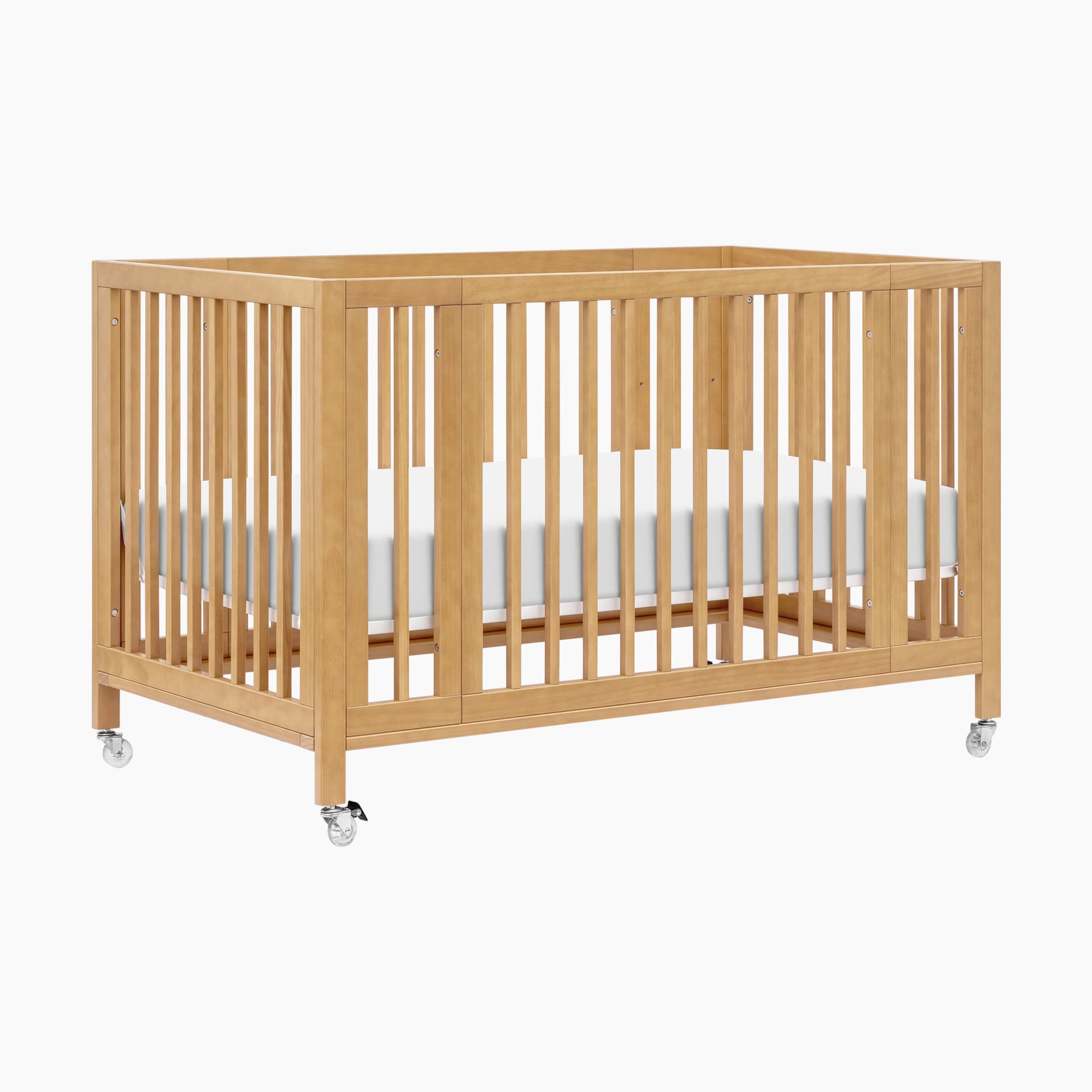 Rolli 9-in-1 Convertible All-Stages Crib with Bassinet & Toddler Bed Conversion Kits