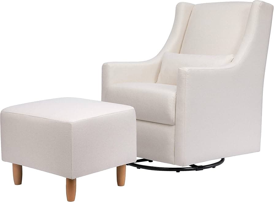 Toco Swivel Glider and Stationary Ottoman