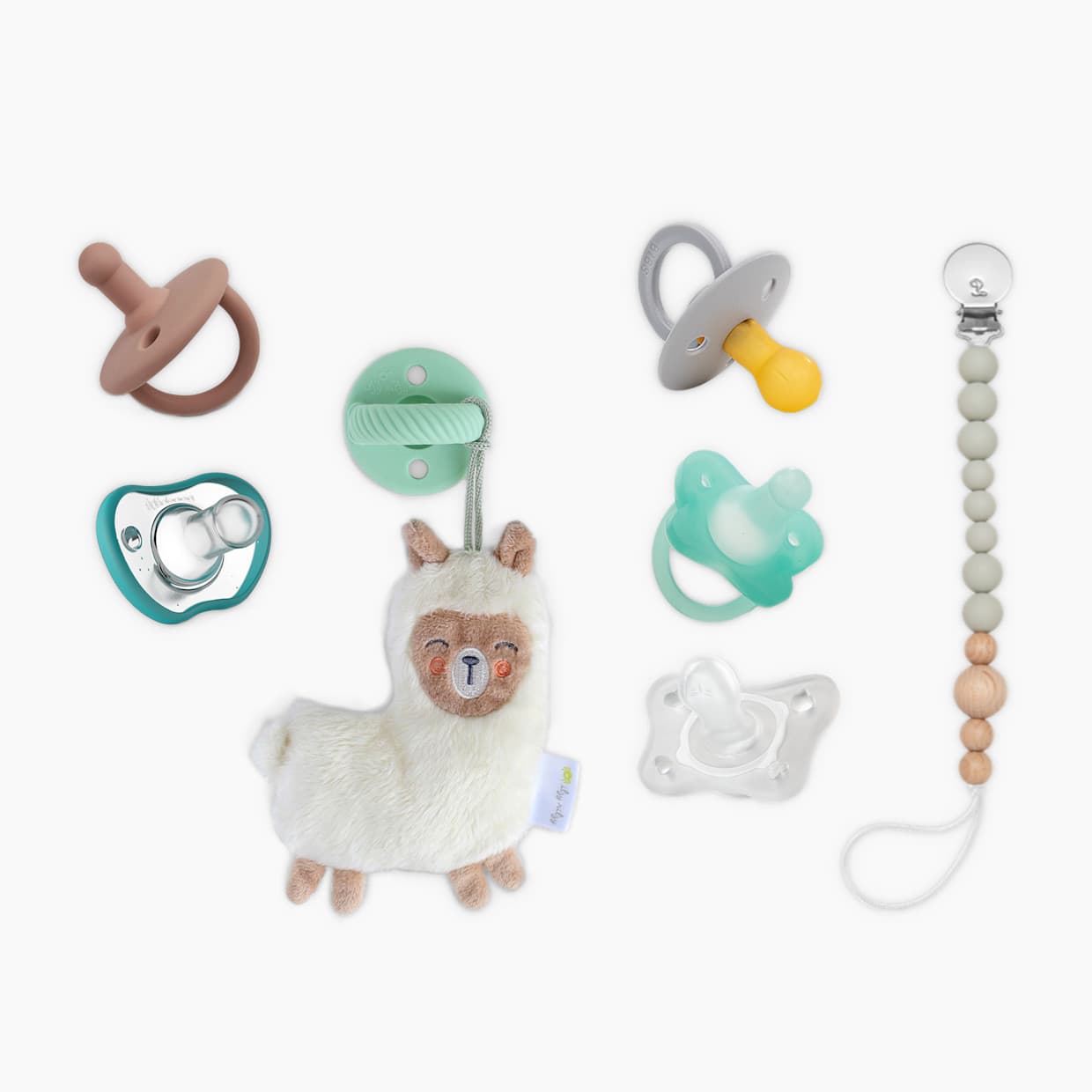 Pacifier Box (6 Pacifiers + 1 Clip)