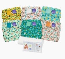 Miosolo All-In-One Reusable Cloth Diaper Set (6 Pack)