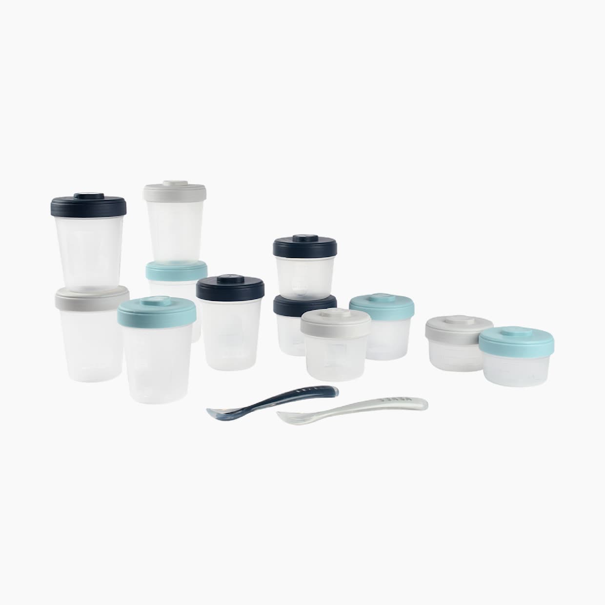 Clip Containers (Pack of 12) + Spoons