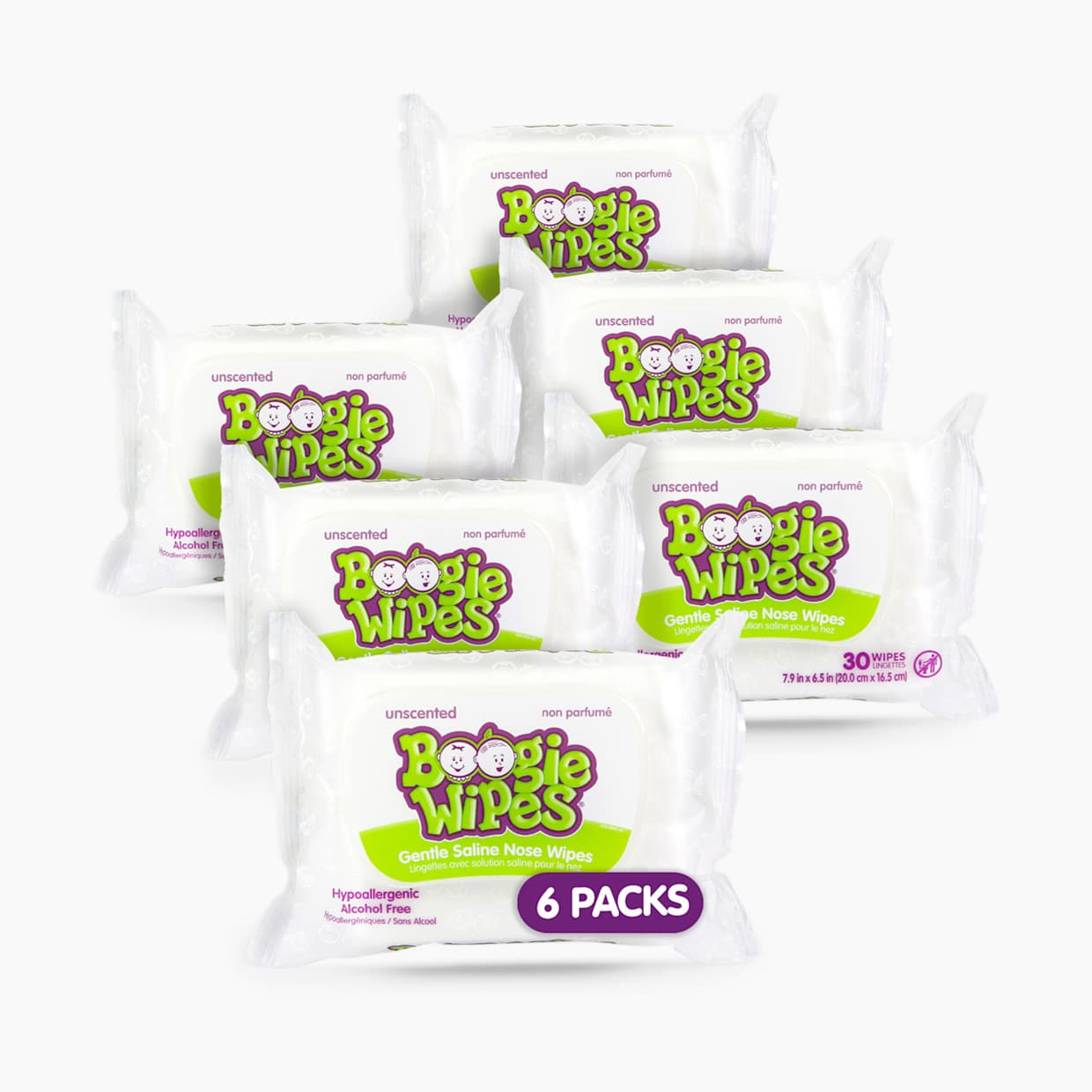 Wipes Saline Nose Wipes (6 Pack)