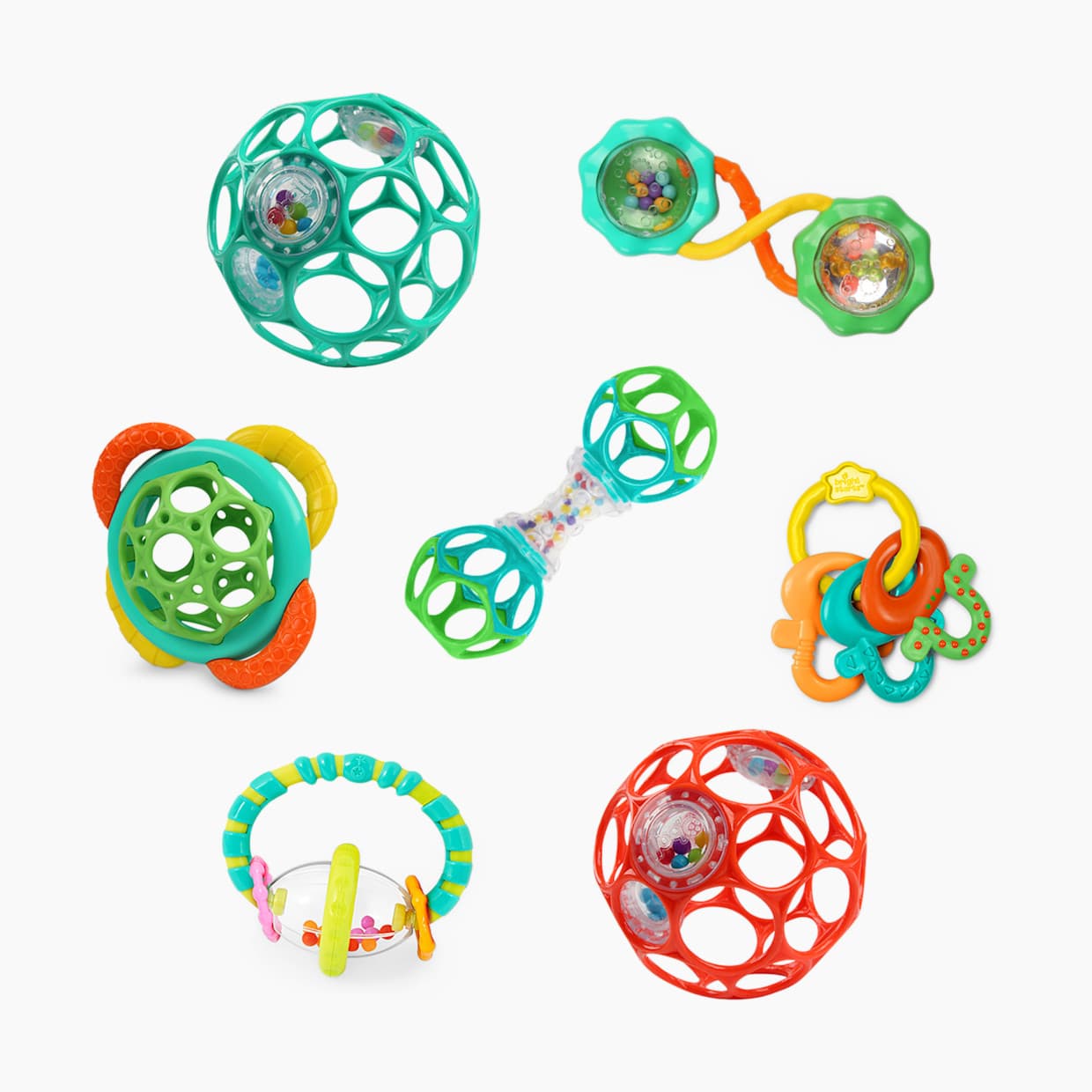 Soothers & Shakers 7-Piece Rattle Gift Set