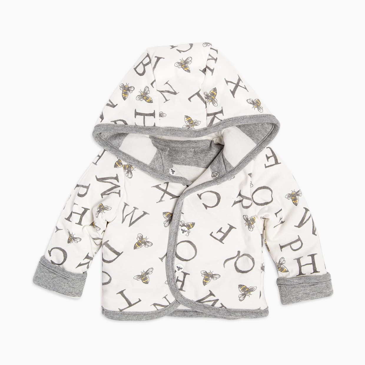 Organic Watercolor A Bee C Reversible Jacket