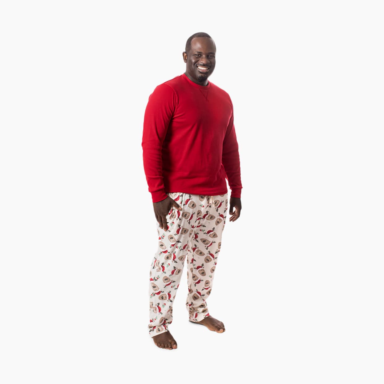 Mens Guide My Sleigh Matching Family Pajama Set