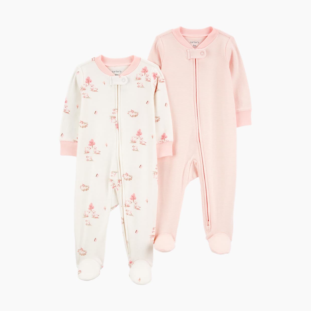 2-Way Zip Cotton Sleep & Plays (2 Pack)