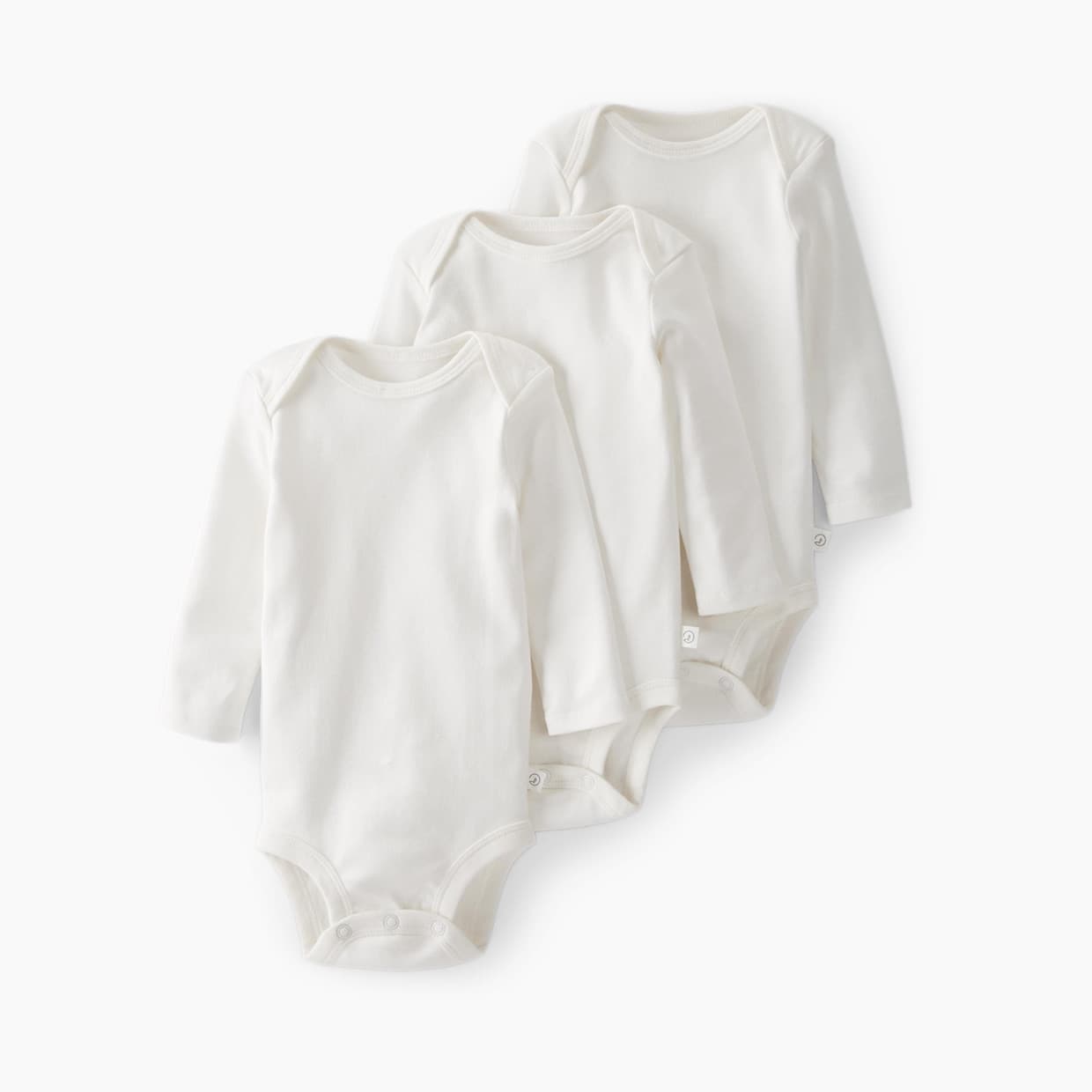 Little Planet Long-Sleeve Organic Cotton Bodysuits (3 Pack)