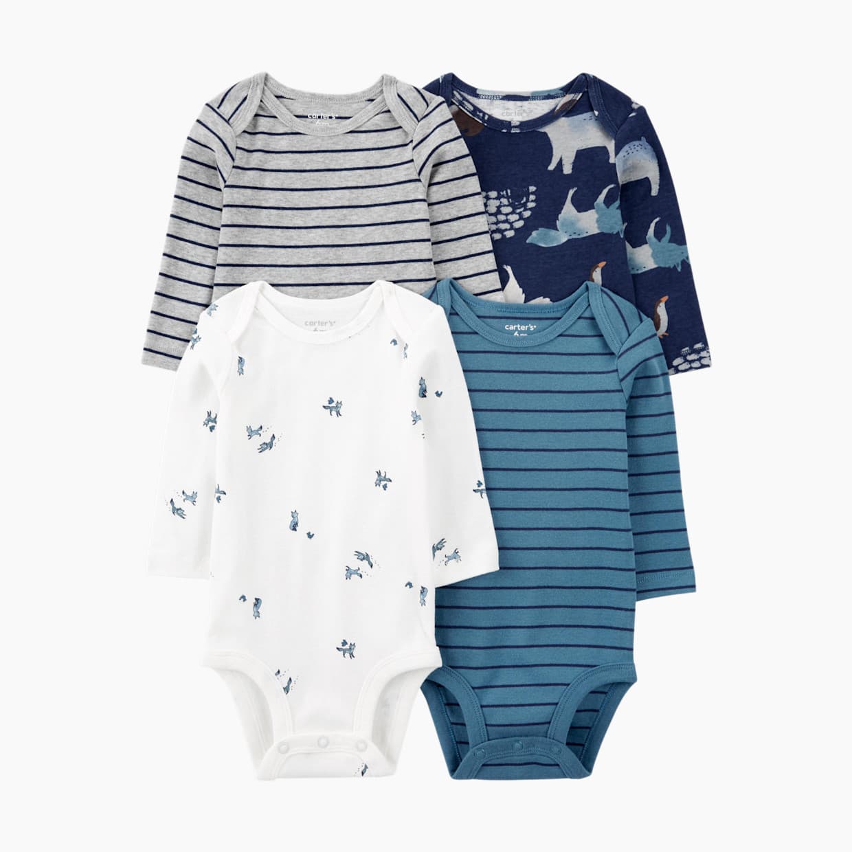 Long-Sleeve Bodysuits (4 Pack)