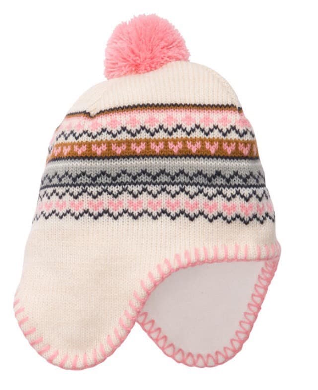 Toddler Girl Pom Pom Fedora Hat