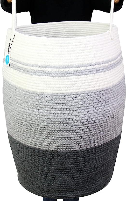 Extra Large Woven Cotton Rope Storage Basket