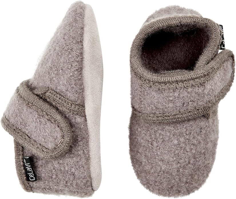 Eco Kids Wool-Leather Soft Sole Booties