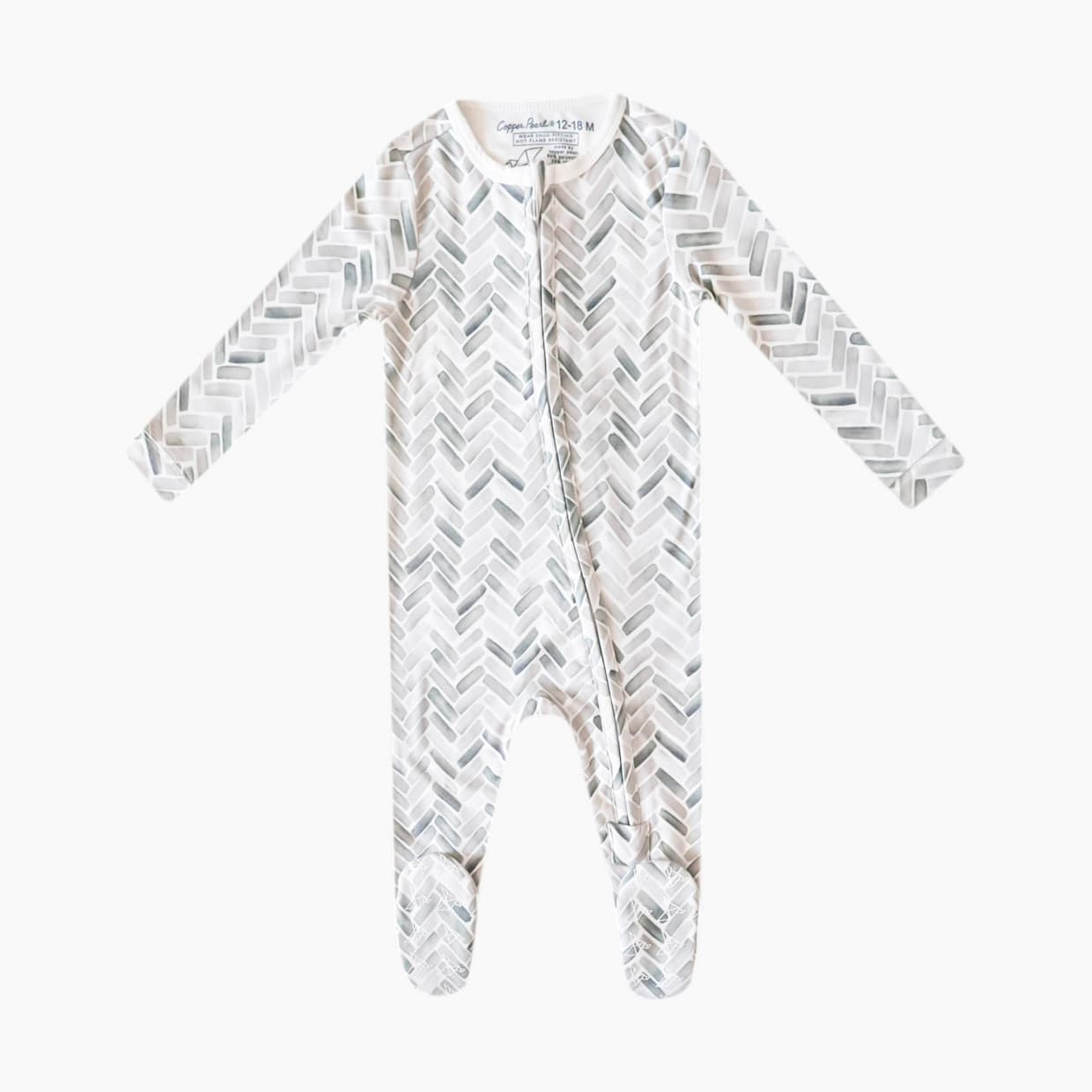 Printed Zip-Up Footie