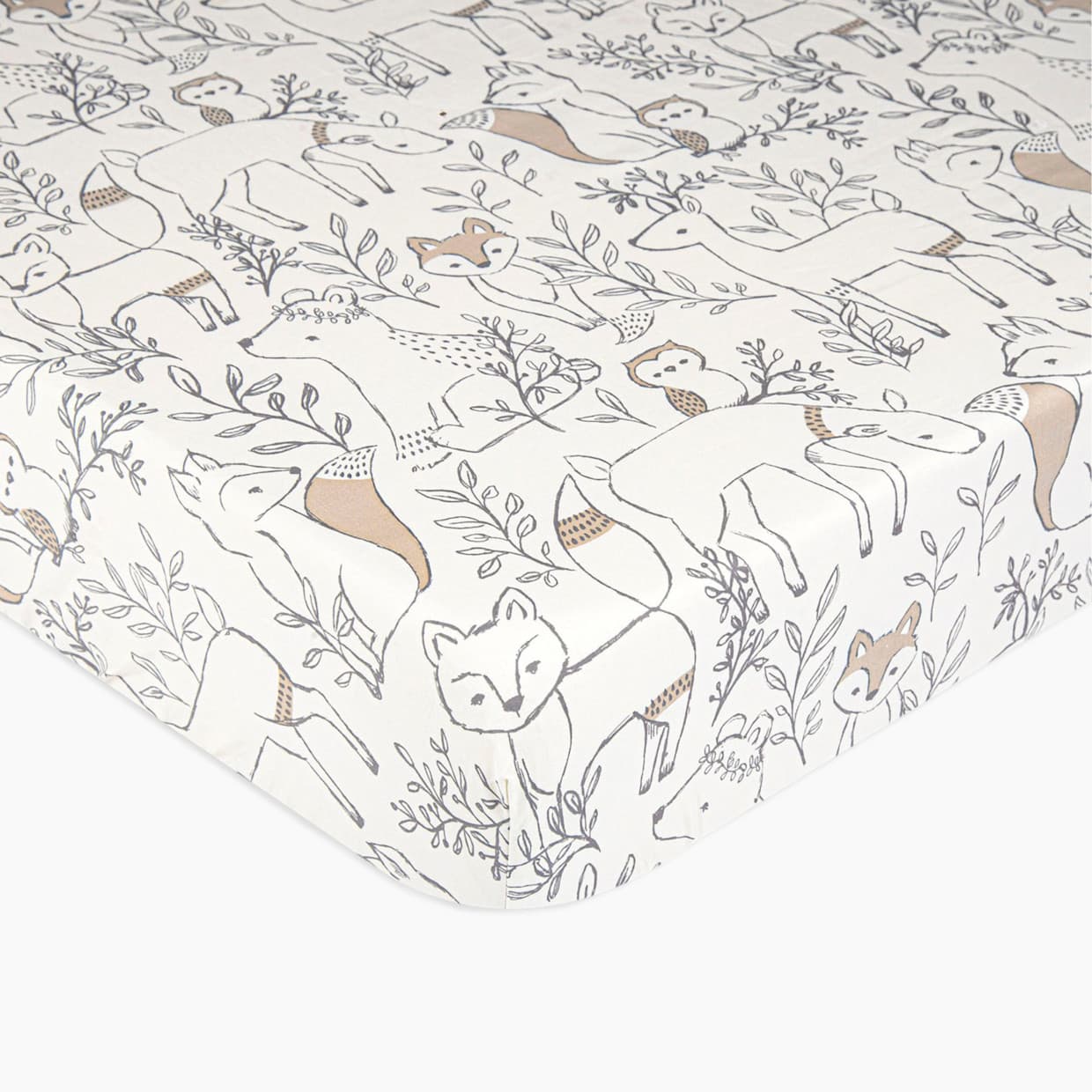 Cotton Sateen Crib Fitted Sheet