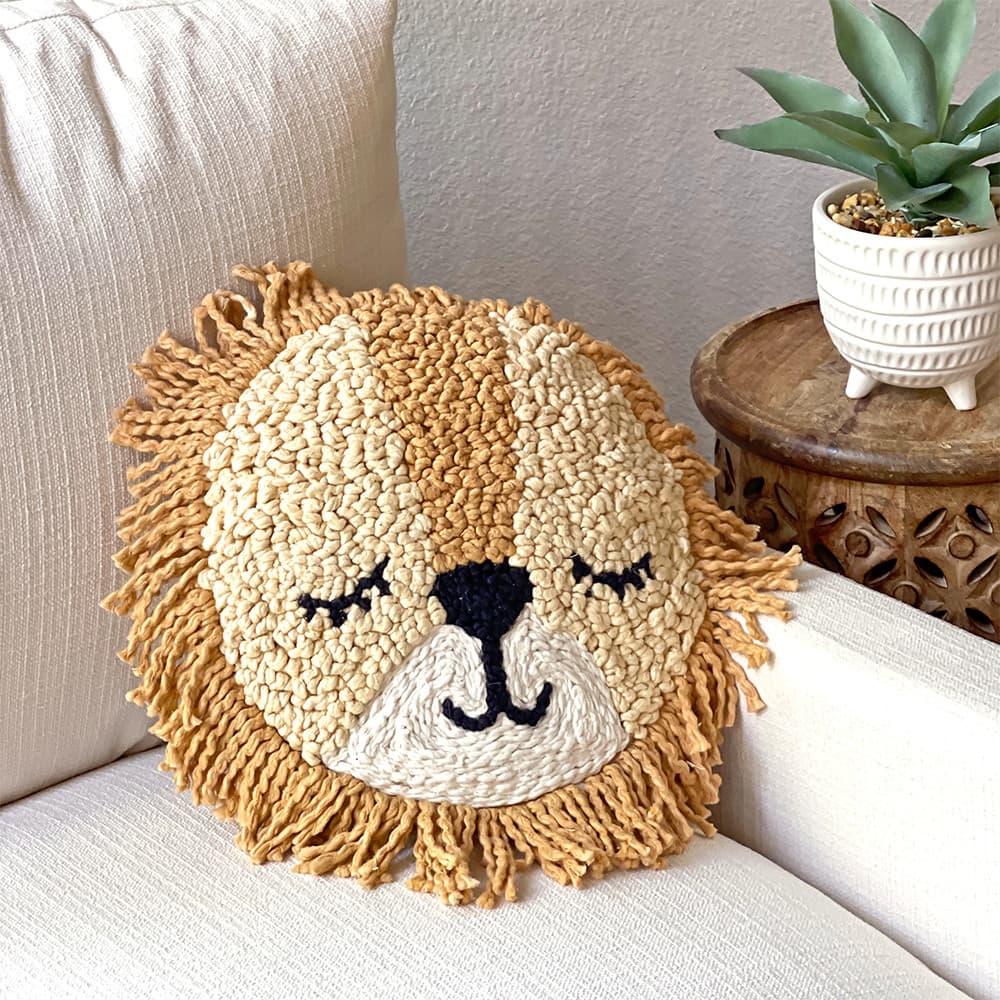 Embroidered Round Pillow