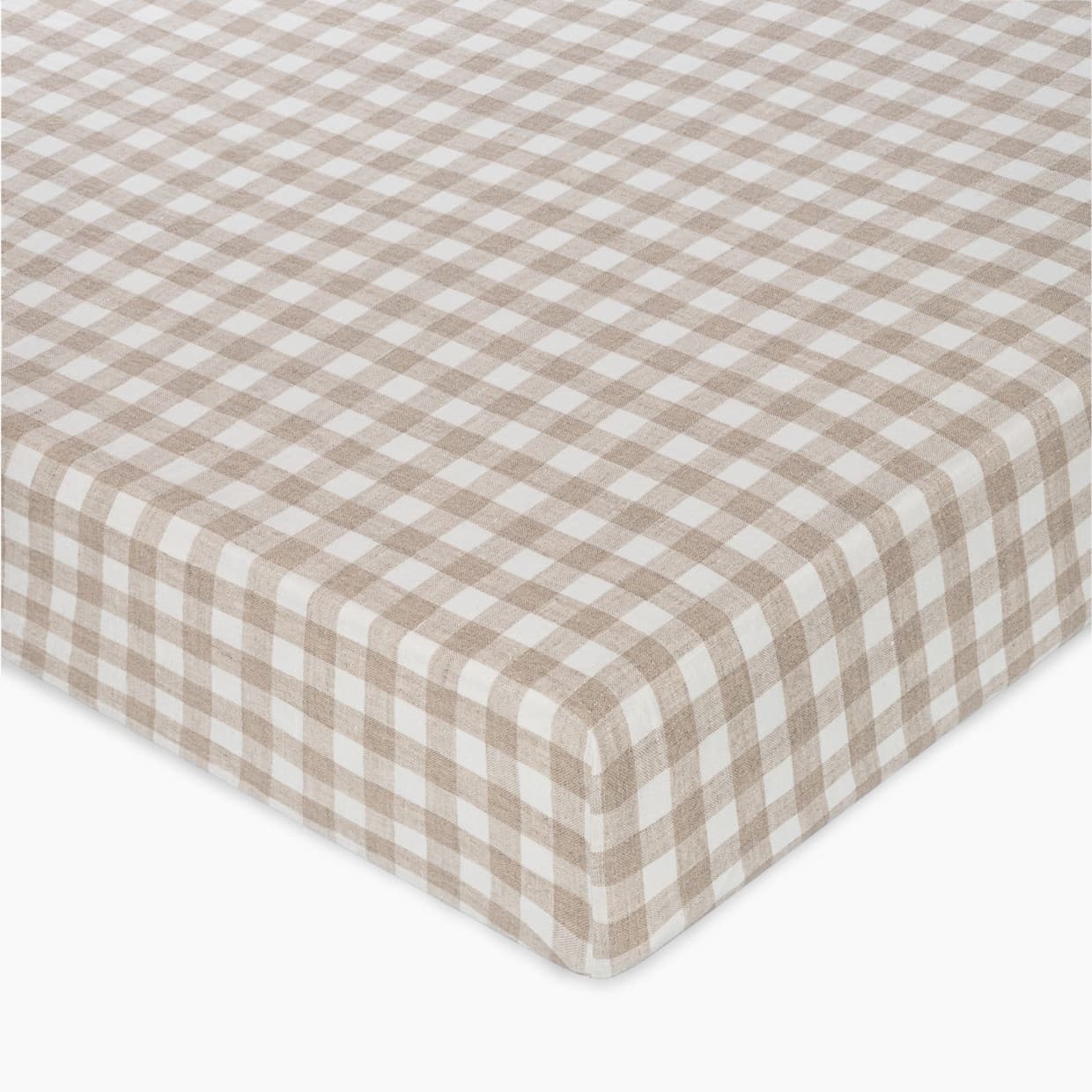 Finley Linen Checker Fitted Crib Sheet