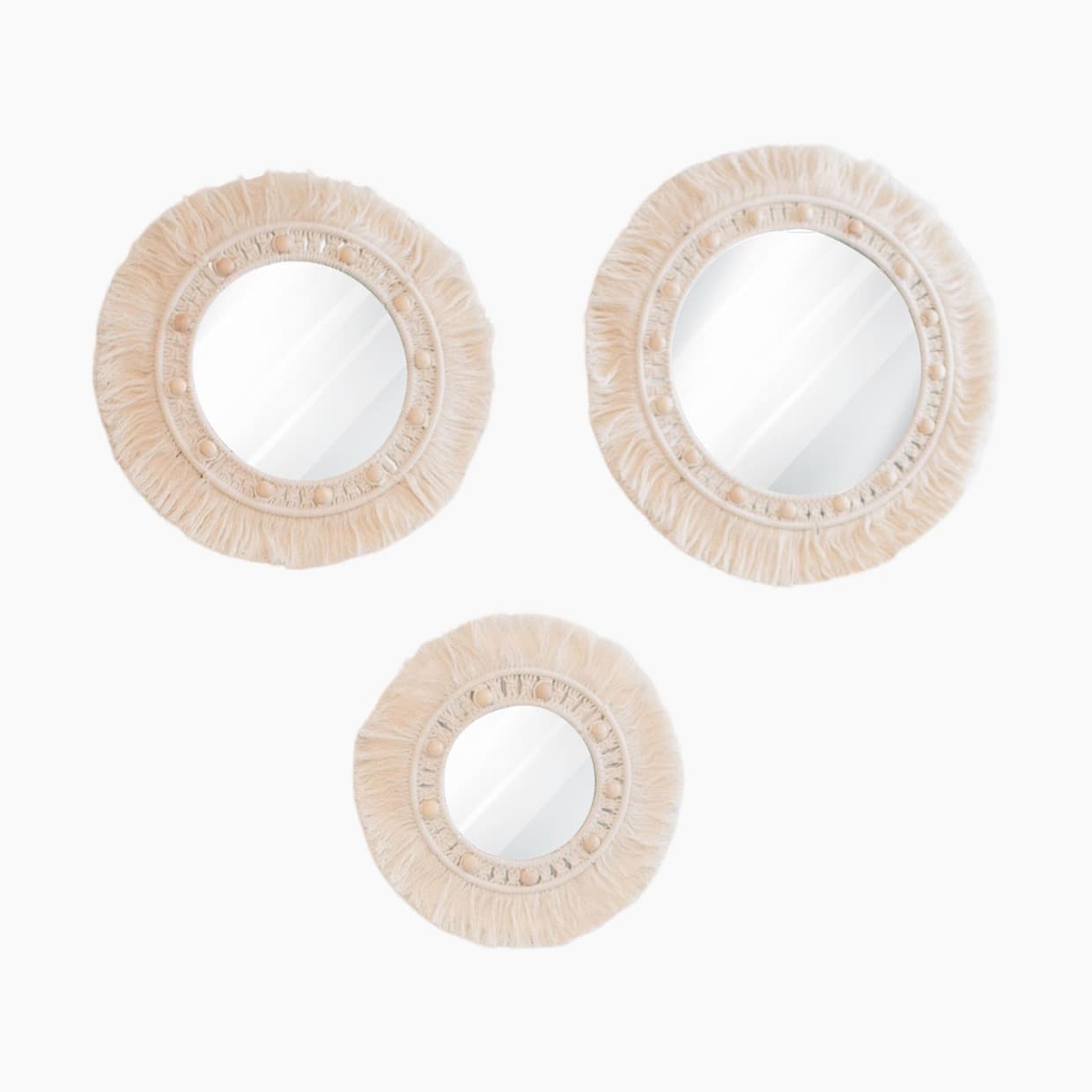 Willow 3-pc. Mirror Macrame Wall Hangings