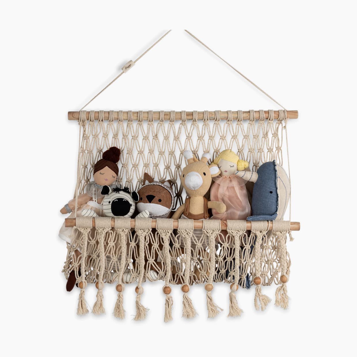 Willow Macrame Storage Wall Decor