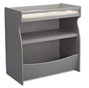 Children 2-in-1 Changing Table and Storage Unit Grey