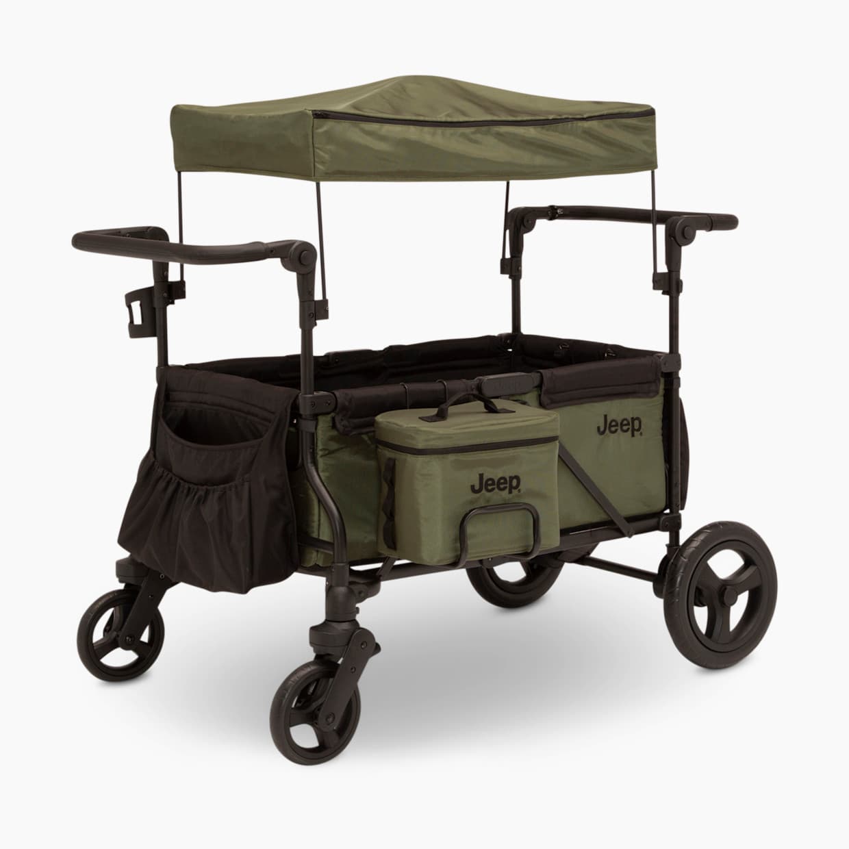Jeep Deluxe Wrangler Wagon Stroller with Cooler Bag & Parent Organizer